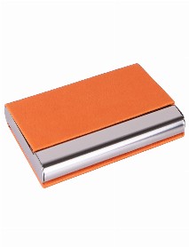 BARLAS TURUNCU DERİ KARTVİZİTLİK