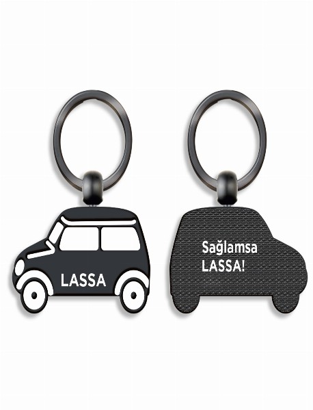 SEYFİYAZ SİYAH ÇİFT YÖN METAL ANAHTARLIK