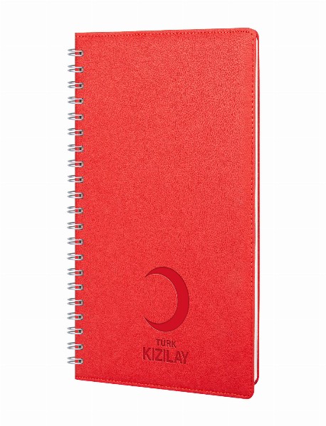PLEVNE KIRMIZI KARELİ TARİHSİZ SPİRALLİ DEFTER (20x28 CM) PLEVNE KIRMIZI KARELİ TARİHSİZ SPİRALLİ DEFTER (20x28 CM)
