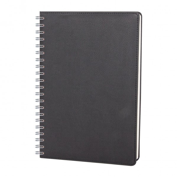 PLEVNE SİYAH KARELİ TARİHSİZ SPİRALLİ DEFTER (20x28 CM)