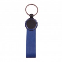 AYDER LACİVERT METAL-DERİ ANAHTARLIK