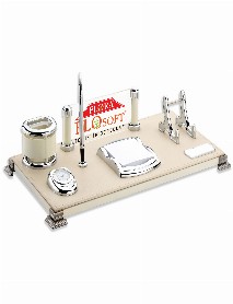 LEFKOŞA BEJ DERİ MASA SETİ