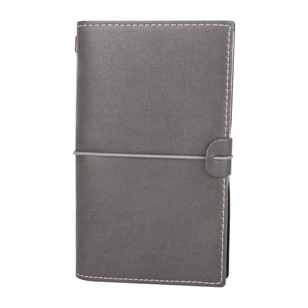 KUĞULU FÜME TARİHSİZ DEFTER (11,5X20 CM)