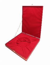 DENİM KIRMIZI KADİFE TABAK KUTUSU (30X30 CM)