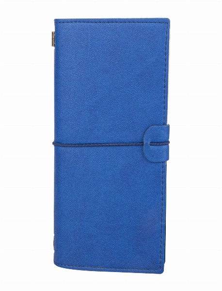 KUĞULU LACİVERT TARİHSİZ DEFTER (11,5X20 CM)