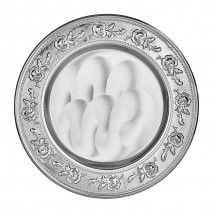 GYT-02 GÜMÜŞ YALDIZ İŞLEMELİ PLAKET TABAK GYT-02 GÜMÜŞ YALDIZ İŞLEMELİ PLAKET TABAK