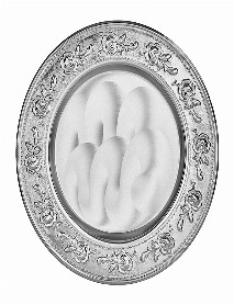 GYT-02 GÜMÜŞ YALDIZ İŞLEMELİ PLAKET TABAK GYT-02 GÜMÜŞ YALDIZ İŞLEMELİ PLAKET TABAK