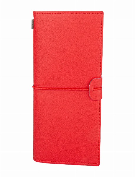 KUĞULU KIRMIZI TARİHSİZ DEFTER (11,5X20 CM)