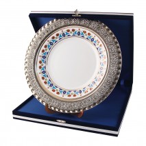 GPT-02 GÜMÜŞ İŞLEMELİ PLAKET TABAK GPT-02 GÜMÜŞ İŞLEMELİ PLAKET TABAK