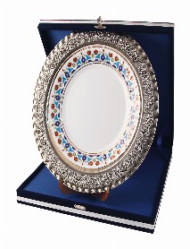 GPT-02 GÜMÜŞ İŞLEMELİ PLAKET TABAK GPT-02 GÜMÜŞ İŞLEMELİ PLAKET TABAK