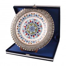 GPT-01 GÜMÜŞ İŞLEMELİ PLAKET TABAK GPT-01 GÜMÜŞ İŞLEMELİ PLAKET TABAK