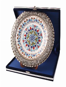 GPT-01 GÜMÜŞ İŞLEMELİ PLAKET TABAK GPT-01 GÜMÜŞ İŞLEMELİ PLAKET TABAK