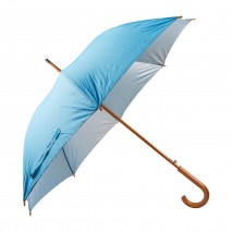 MANGOSTAN TURKUAZ AHŞAP SAPLI ŞEMSİYE