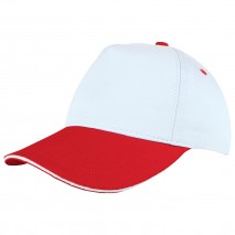 POMELO BEYAZ-KIRMIZI SANDWICH SİPER COTTON ŞAPKA