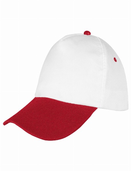 PAPATYA BEYAZ-KIRMIZI POLYESTER ŞAPKA PAPATYA BEYAZ-KIRMIZI POLYESTER ŞAPKA