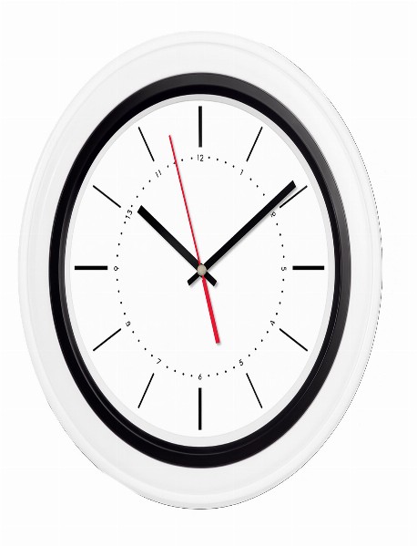 BENDİS509 SİYAH-BEYAZ BRİSTOL KADRAN DUVAR SAATİ (400 MM)