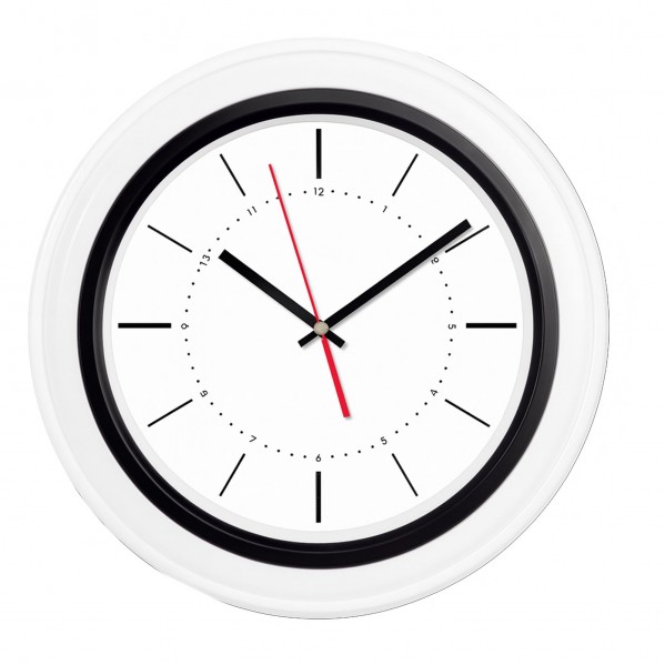 BENDİS509 SİYAH-BEYAZ BRİSTOL KADRAN DUVAR SAATİ (400 MM)