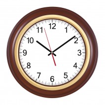 BENDİS509 SİYAH-ALTIN AHŞAP BRİSTOL KADRAN DUVAR SAATİ (400 MM)