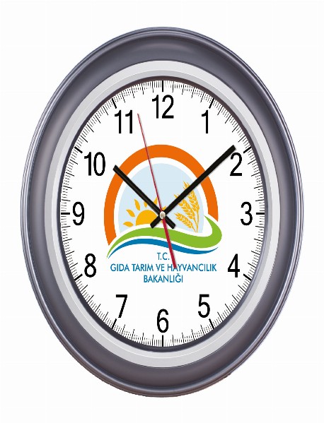 BENDİS509 BEYAZ-GÜMÜŞ BRİSTOL KADRAN DUVAR SAATİ (400 MM)