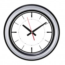 SEDNA526 SİYAH-GÜMÜŞ BRİSTOL KADRAN DUVAR SAATİ (480 MM)