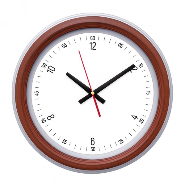 SEDNA526 AHŞAP-BEYAZ BRİSTOL KADRAN DUVAR SAATİ (480 MM)