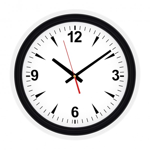 SEDNA526 SİYAH-BEYAZ BRİSTOL KADRAN DUVAR SAATİ (480 MM)