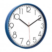 PAN164 MAVİ PLASTİK ÇERÇEVE DUVAR SAATİ (380 MM)