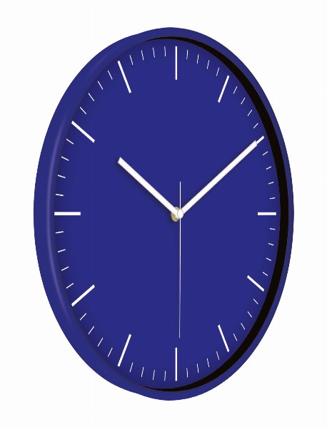 MİMAS186 LACİVERT PLASTİK KASA DUVAR SAATİ (380 MM)