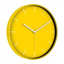 MİMAS186 SARI PLASTİK KASA DUVAR SAATİ (380 MM)