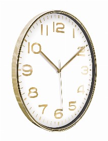 HADES406 ALTIN-BEYAZ METALİZE ÇERÇEVE DUVAR SAATİ(380 MM) HADES406 ALTIN-BEYAZ METALİZE ÇERÇEVE DUVAR SAATİ(380 MM)