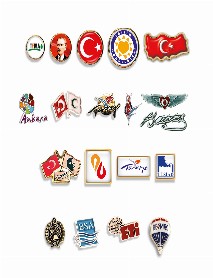 MALDİV ÖZEL DÖKÜM VE DOMEKS BASKILI ROZETLER