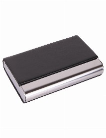 BARLAS SİYAH DERİ KARTVİZİTLİK