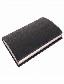 RAYİHA SİYAH DERİ KARTVİZİTLİK