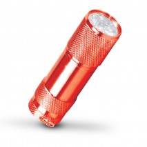 İSPİNOZ KIRMIZI 9 LED EL FENERİ