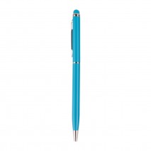 BAYRAKLI TURKUAZ METAL TÜKENMEZ KALEM