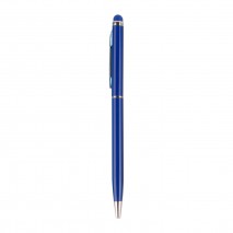 BAYRAKLI LACİVERT METAL TÜKENMEZ KALEM