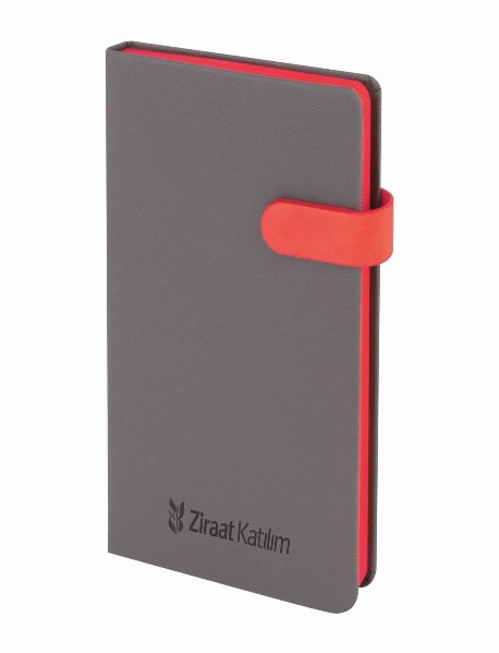 ORAN KIRMIZI TARİHSİZ DEFTER (13X21 CM)