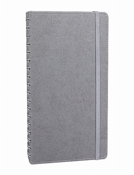 ANITTEPE GRİ TARİHLİ GİZLİ SPİRALLİ AJANDA (17X24 CM)