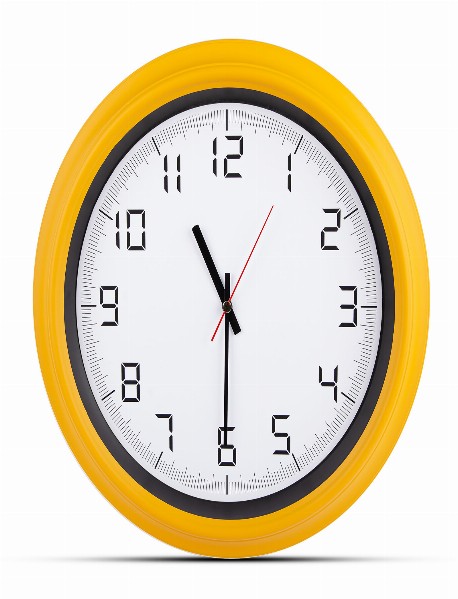 ATLAS SARI PLASTİK KASA DUVAR SAATİ (380MM)