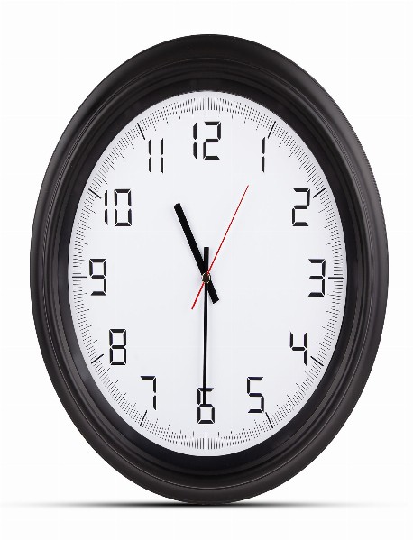 ATLAS SİYAH PLASTİK KASA DUVAR SAATİ (380MM)