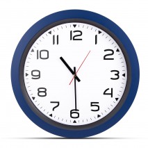 HERA LACİVERT PLASTİK KASA DUVAR SAATİ (350MM)