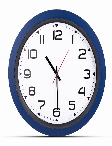 HERA LACİVERT PLASTİK KASA DUVAR SAATİ (350MM)