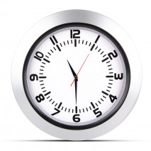 UMAY GÜMÜŞ PLASTİK KASA DUVAR SAATİ (350 MM)