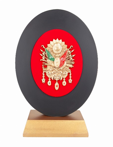 İHTİŞAM OSMANLI ARMASI KABARTMALI PLAKET İHTİŞAM OSMANLI ARMASI KABARTMALI PLAKET