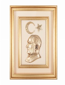 ÖNCÜ BEJ ATATÜRK KABARTMALI TABLO