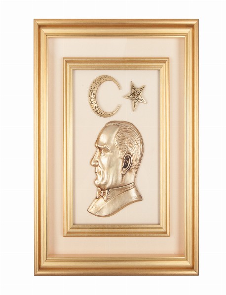 ÖNCÜ BEJ ATATÜRK KABARTMALI TABLO
