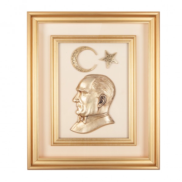 ÖNCÜ BEJ ATATÜRK KABARTMALI TABLO