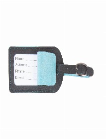 BAGAJ ETİKETİ TURKUAZ DERİ BAGAJ ETİKETİ TURKUAZ DERİ