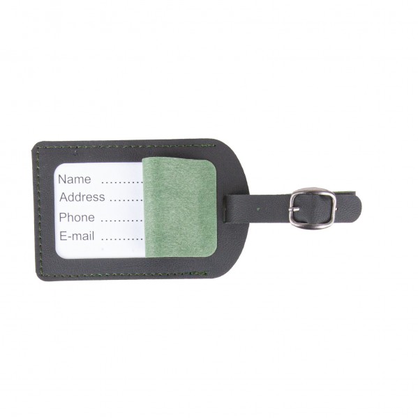 BAGAJ ETİKETİ YEŞİL DERİ