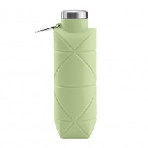 AYDENİZ YEŞİL 700 ML KATLANABİLİR SİLİKON MATARA